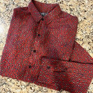 ▪️THE CAST NYC Leopard Print Dress Shirt
